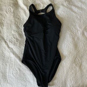 Athleta Black One Piece Swimwear Classic Design